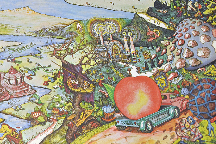 Eat a peach artwork